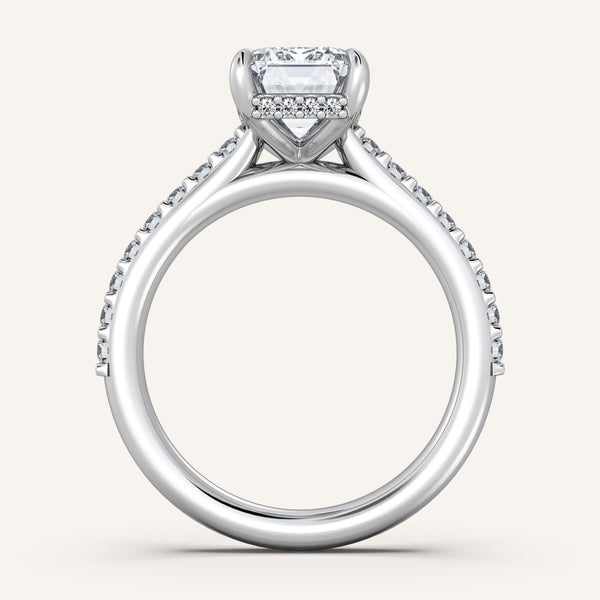 Chateau Hidden Halo Engagement Ring | Platinum