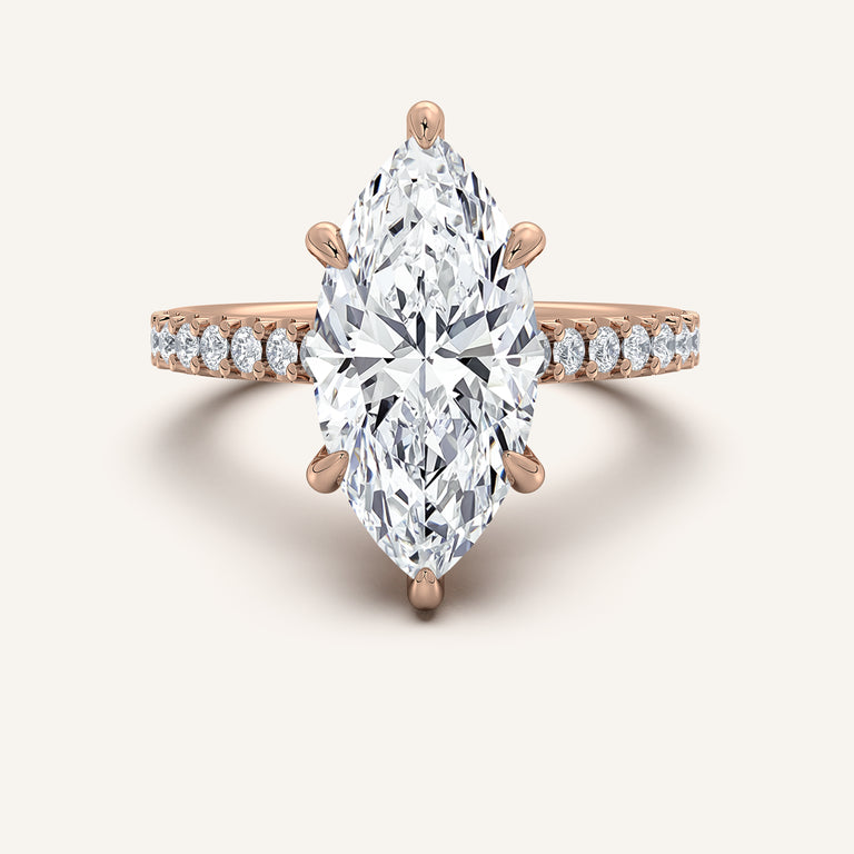Image for Chateau Hidden Halo Engagement Ring | 14k Rose Gold
