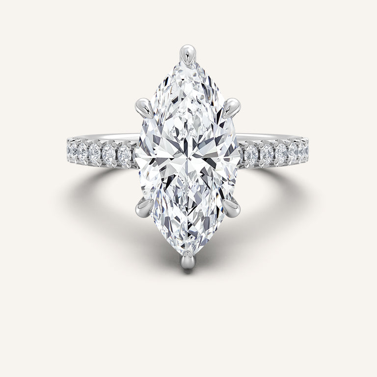 Image for Chateau Hidden Halo Engagement Ring | Platinum