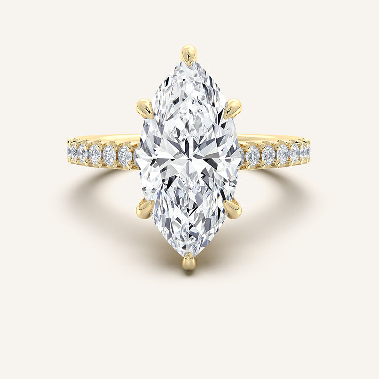 Image for Chateau Hidden Halo Engagement Ring | 14k Yellow Gold
