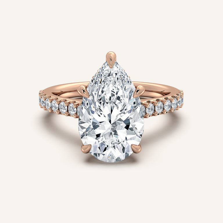 Image for Chateau Hidden Halo Engagement Ring | 14k Rose Gold
