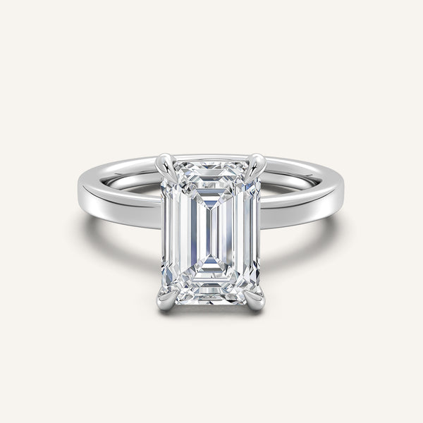 Petite Square Shank | 14k White Gold