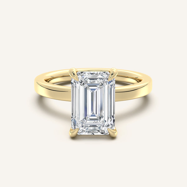 Petite Square Shank | 14k Yellow Gold