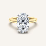 Image for Moval Cathedral Engagement Ring | 14k Two Tone