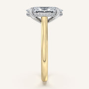 Image for Moval Cathedral Engagement Ring | 18k Two Tone