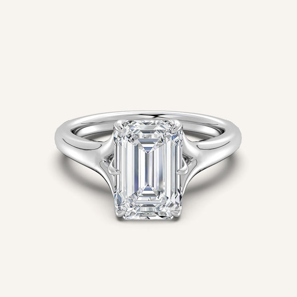 Petale Tulip Style Engagement Ring | Platinum