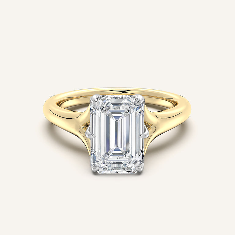 Image for Petale Tulip Style Engagement Ring | 14k Two Tone