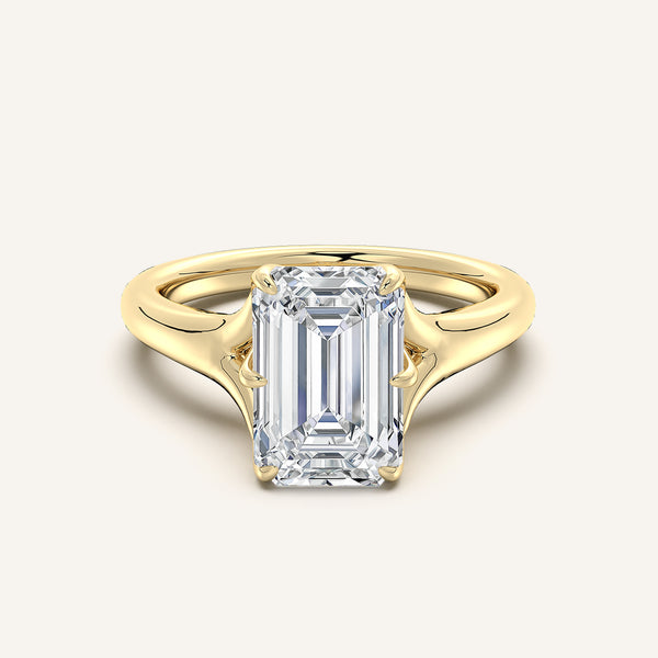 Petale Tulip Style Engagement Ring | 18k Yellow Gold