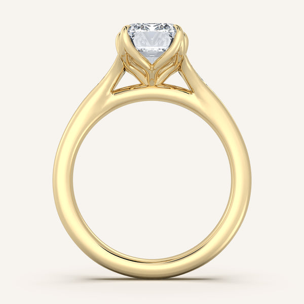 Petale Solitaire Engagement Ring | 14k Yellow Gold