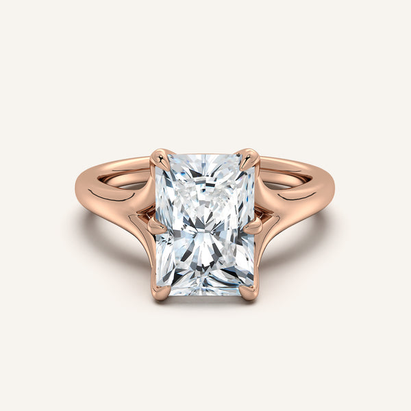 Petale Tulip Style Engagement Ring | 14k Rose Gold