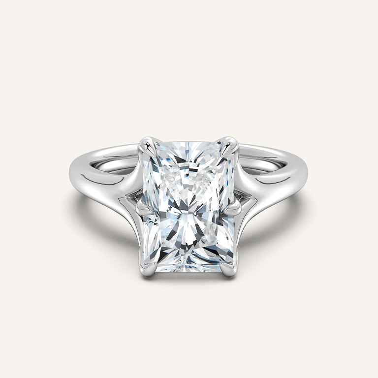 Image for Petale Tulip Style Engagement Ring | 18k White Gold