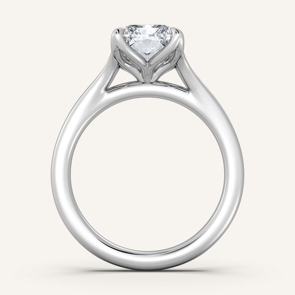 Petale Tulip Style Engagement Ring | Platinum