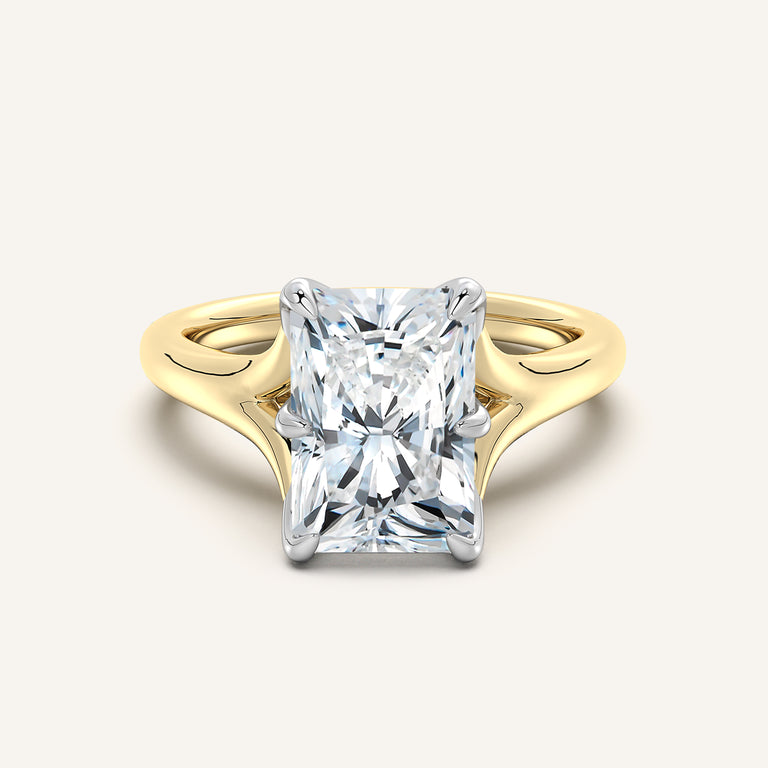 Image for Petale Tulip Style Engagement Ring | 18k Two Tone