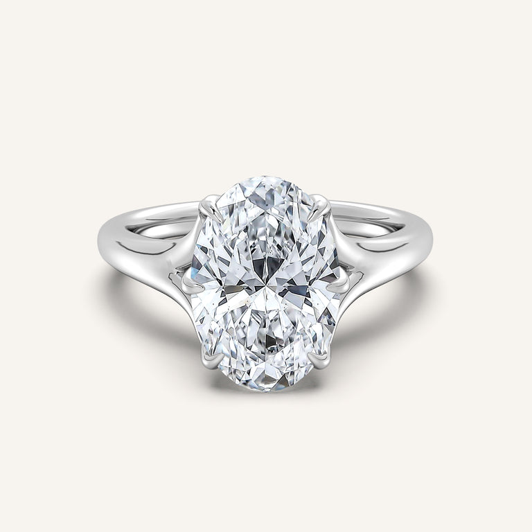 Image for Petale Tulip Style Engagement Ring | 14k White Gold