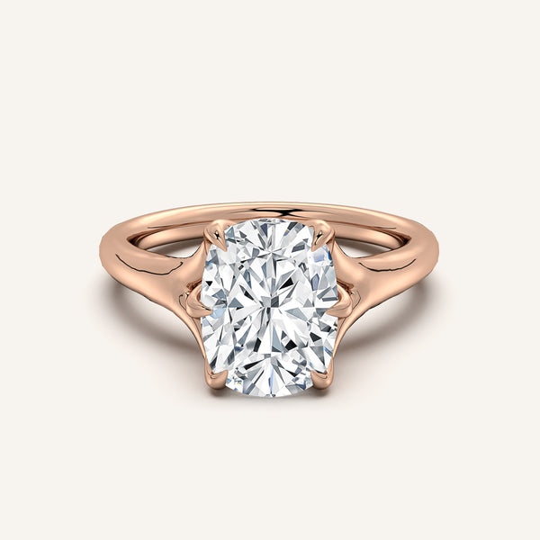 Petale Tulip Style Engagement Ring | 14k Rose Gold