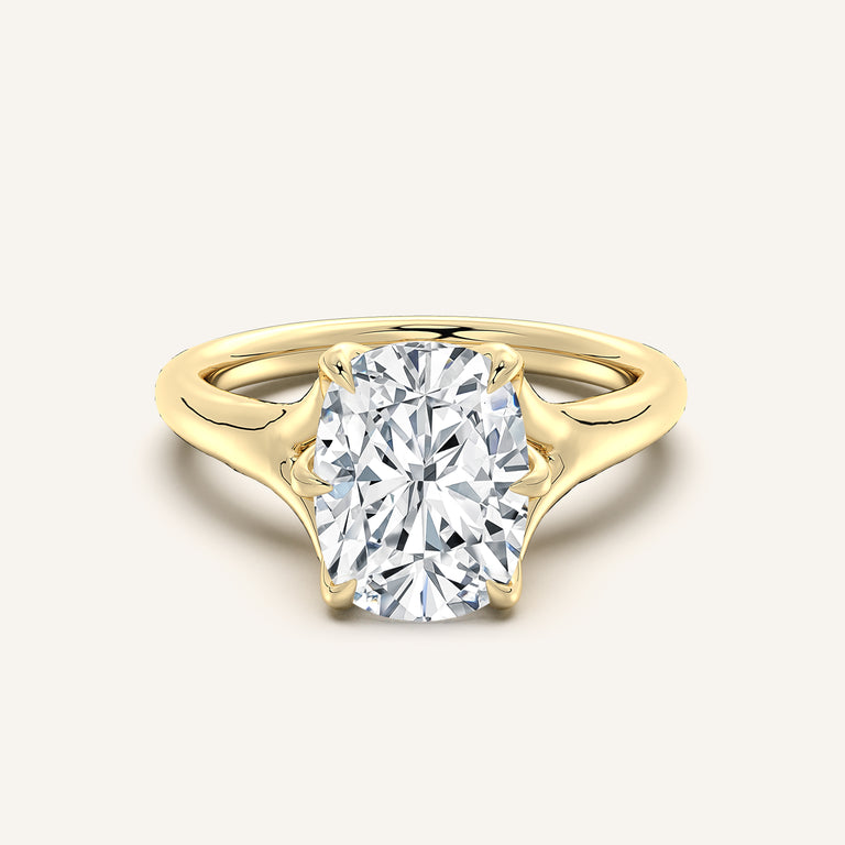 Image for Petale Tulip Style Engagement Ring | 14k Yellow Gold