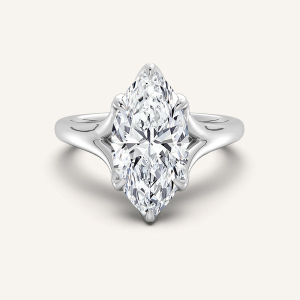Petale Tulip Style Engagement Ring | Platinum