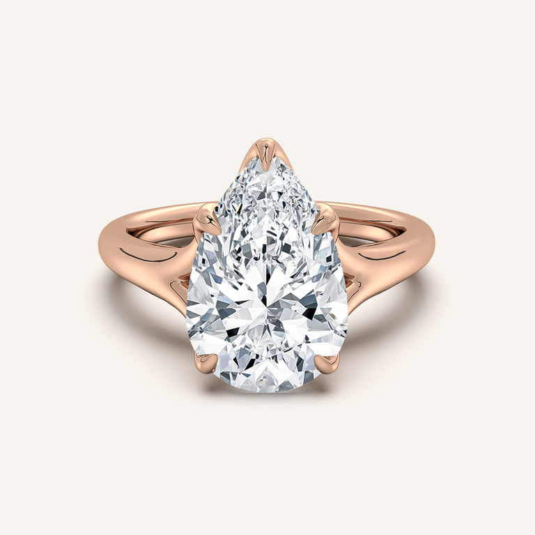 Image for Petale Tulip Style Engagement Ring | 14k Rose Gold