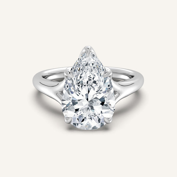 Petale Tulip Style Engagement Ring | Platinum