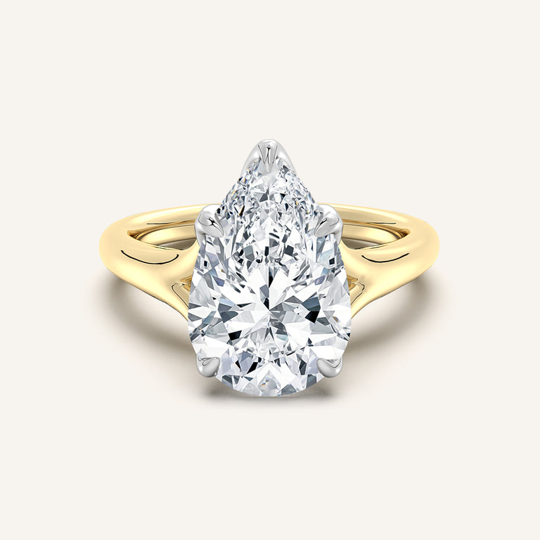Image for Petale Tulip Style Engagement Ring | 18k Two Tone