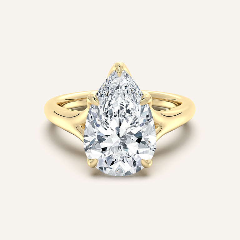 Image for Petale Tulip Style Engagement Ring | 14k Yellow Gold