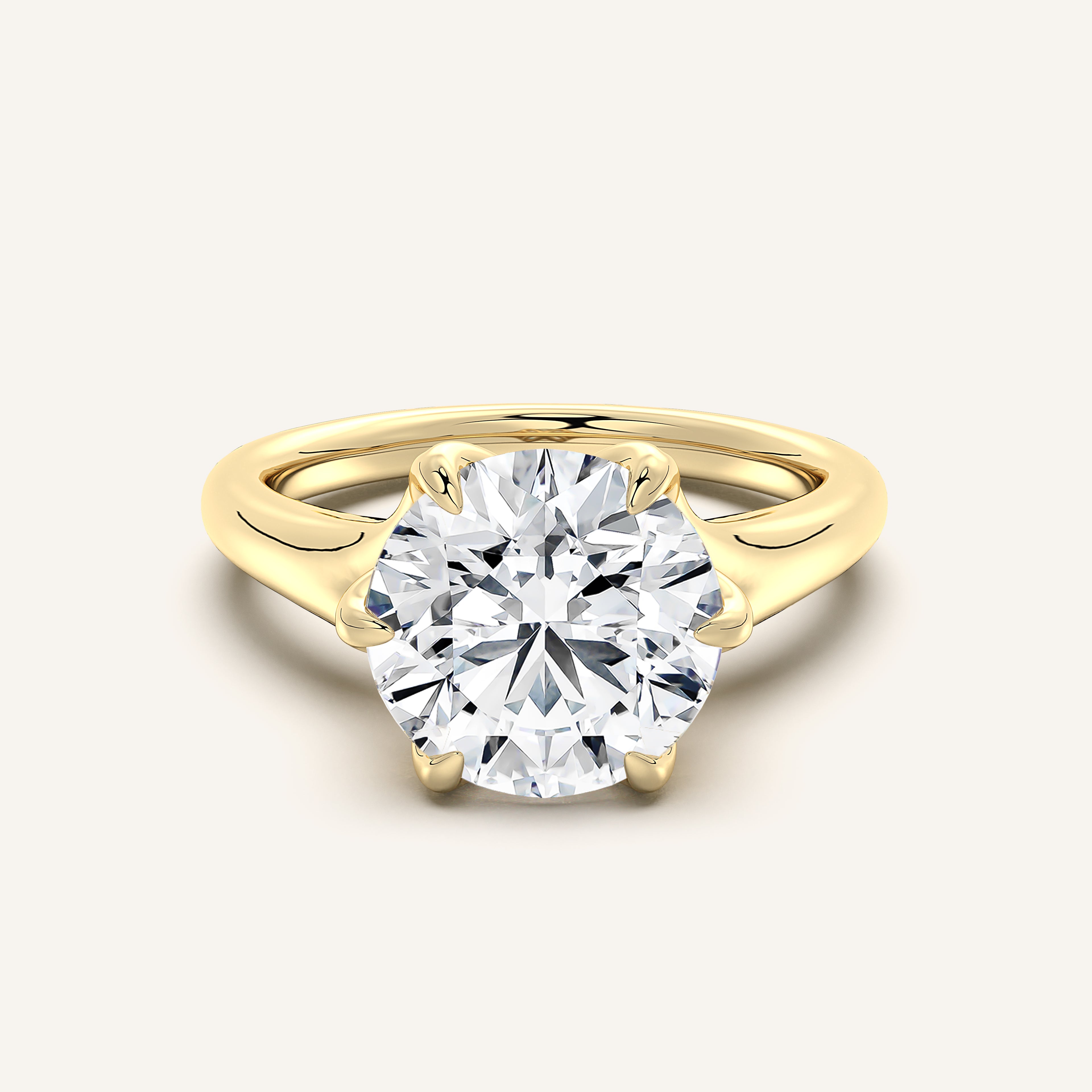Image for Petale Tulip Style Engagement Ring | 14k Yellow Gold
