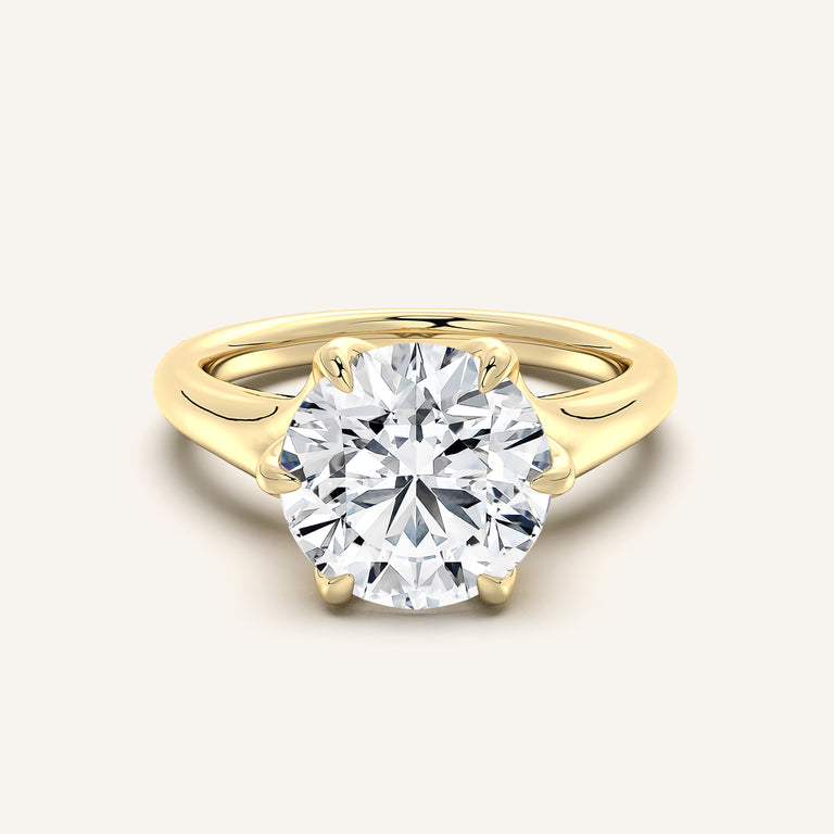 Image for Petale Tulip Style Engagement Ring | 18k Yellow Gold