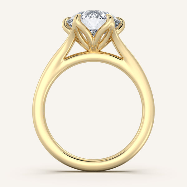Petale Solitaire Engagement Ring | 14k Yellow Gold