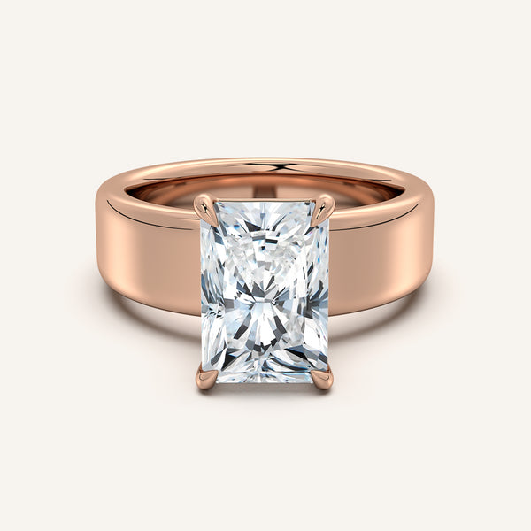 Chunky Engagement Ring | 14k Rose Gold