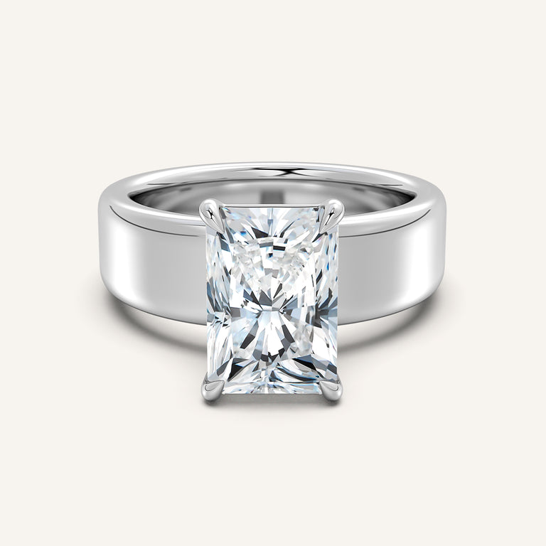 Image for Chunky Engagement Ring | 14k White Gold