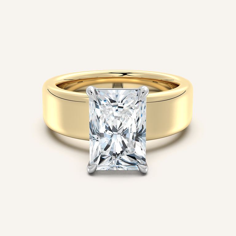 Image for Chunky Engagement Ring | 18k Two Tone