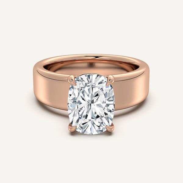 Chunky Engagement Ring | 14k Rose Gold