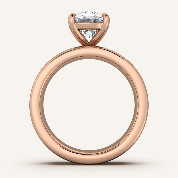 Chunky Engagement Ring | 14k Rose Gold