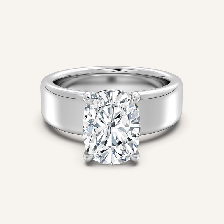 Image for Chunky Engagement Ring | 18k White Gold