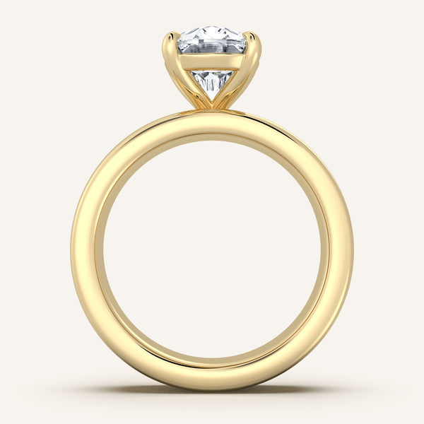 Chunky Engagement Ring | 18k Yellow Gold