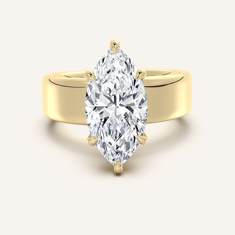 Image for Chunky Engagement Ring | 14k Yellow Gold