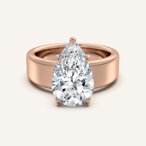 Chunky Engagement Ring | 14k Rose Gold