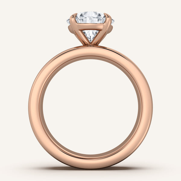 Chunky Engagement Ring | 14k Rose Gold