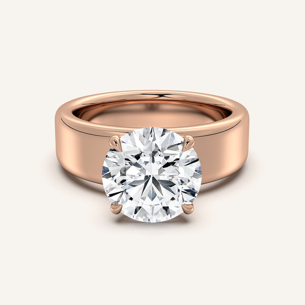 Chunky Engagement Ring | 14k Rose Gold