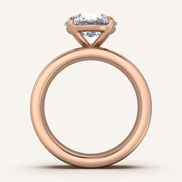 Chunky Engagement Ring | 14k Rose Gold