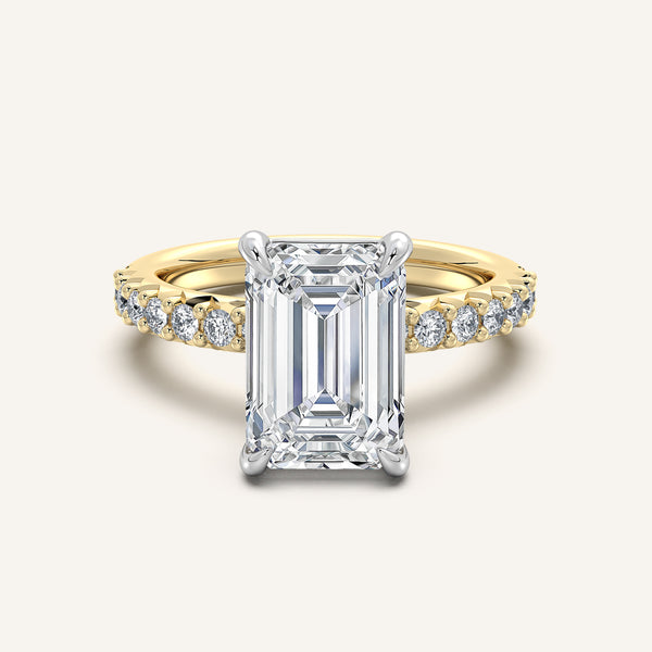 Brillante Accented Engagement Ring | 18k Two Tone