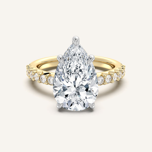 Brillante Accented Engagement Ring | 18k Two Tone