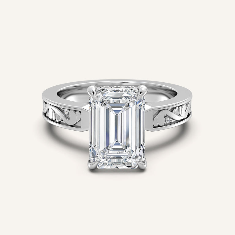 Image for Vintage Inspired Engagement Ring | 14k White Gold