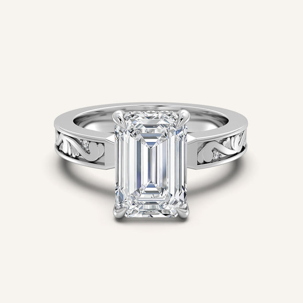 Vintage Inspired Engagement Ring | Platinum