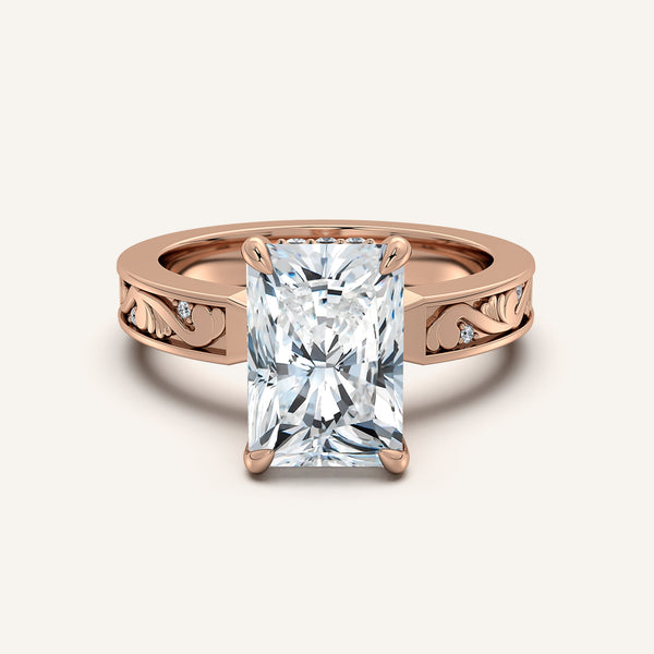 Vintage Inspired Engagement Ring | 14k Rose Gold