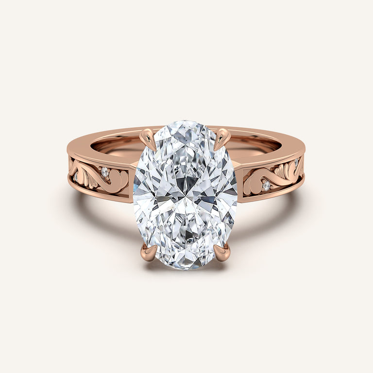 Image for Vintage Inspired Engagement Ring | 14k Rose Gold