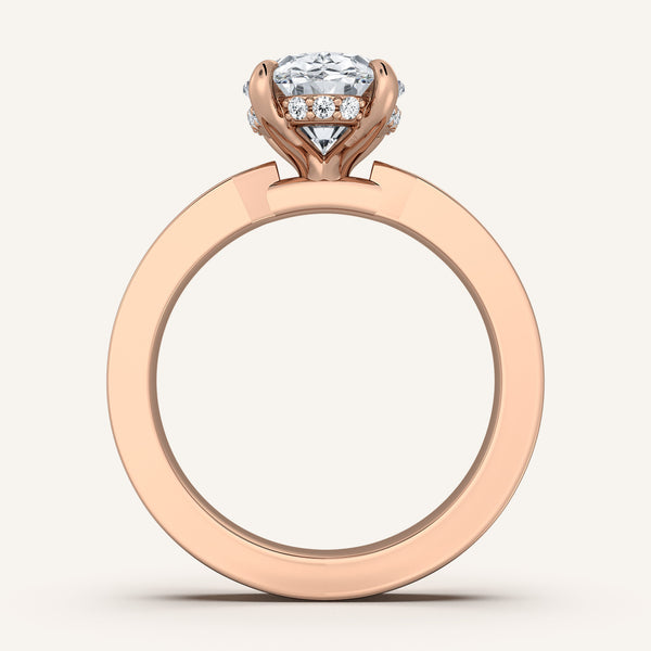 Vintage Inspired Engagement Ring | 18k Rose Gold