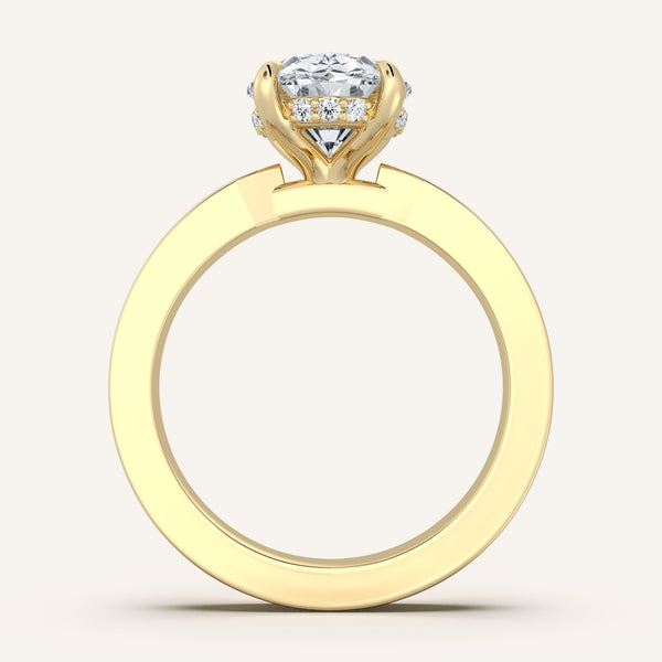 Vintage Inspired Engagement Ring | 18k Yellow Gold