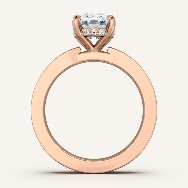 Vintage Inspired Engagement Ring | 14k Rose Gold
