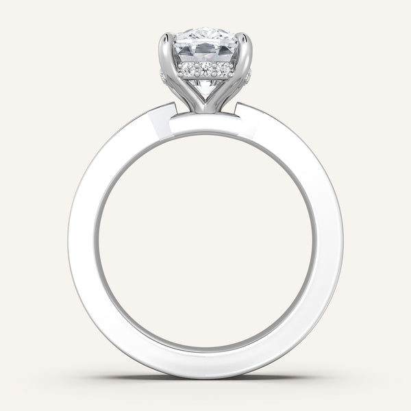 Cushion Cut Vintage Inspired Engagement Ring | Platinum